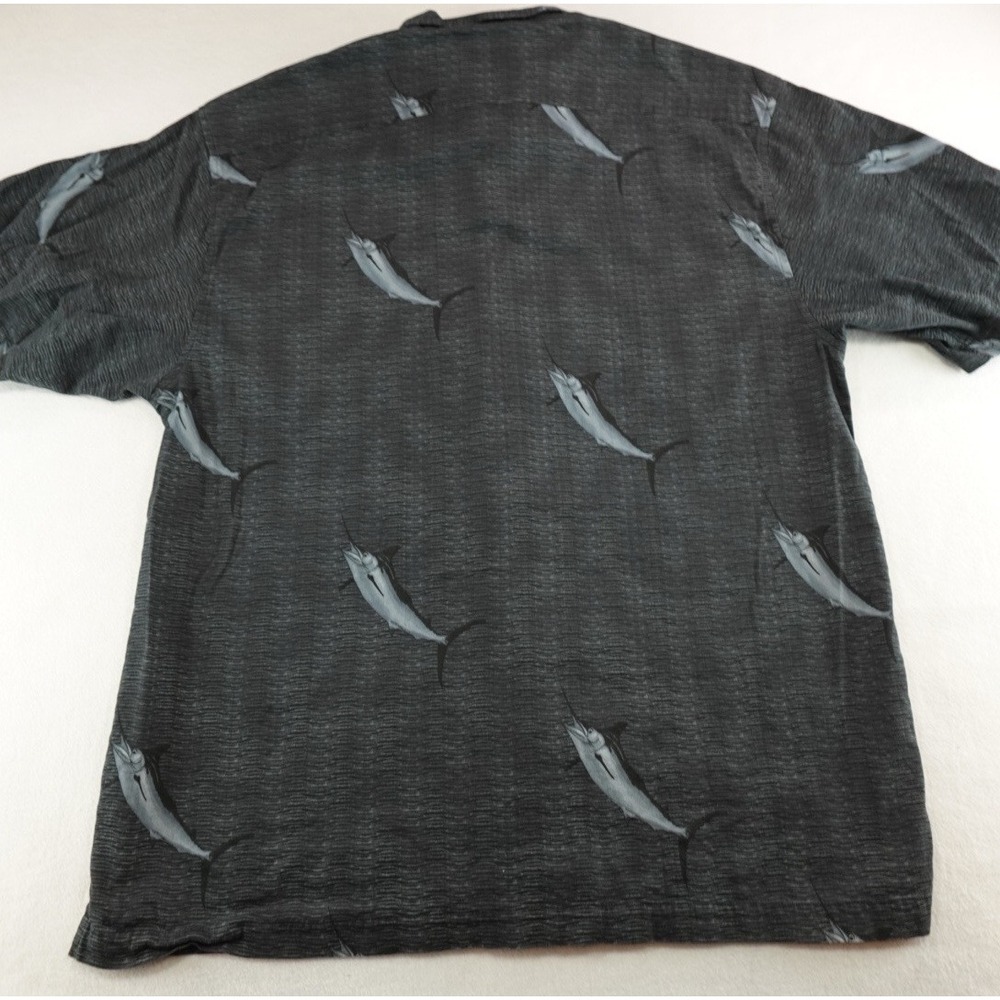 Vintage Bluewater AFTCO Shirt 2XL Sword Fish Hot Rod Hawaiian Short Sleeve - Picture 9 of 10
